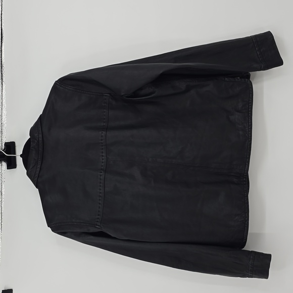 Sundance Genuine Leather Button Down Women's Jacket Size 10 - Picture 4 of 7